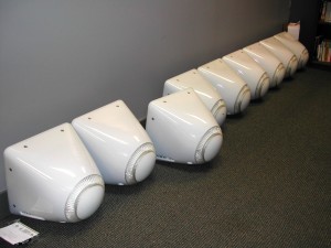 Nine eMacs in a row.