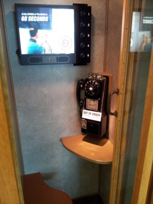 Restored payphone boooth from 1954